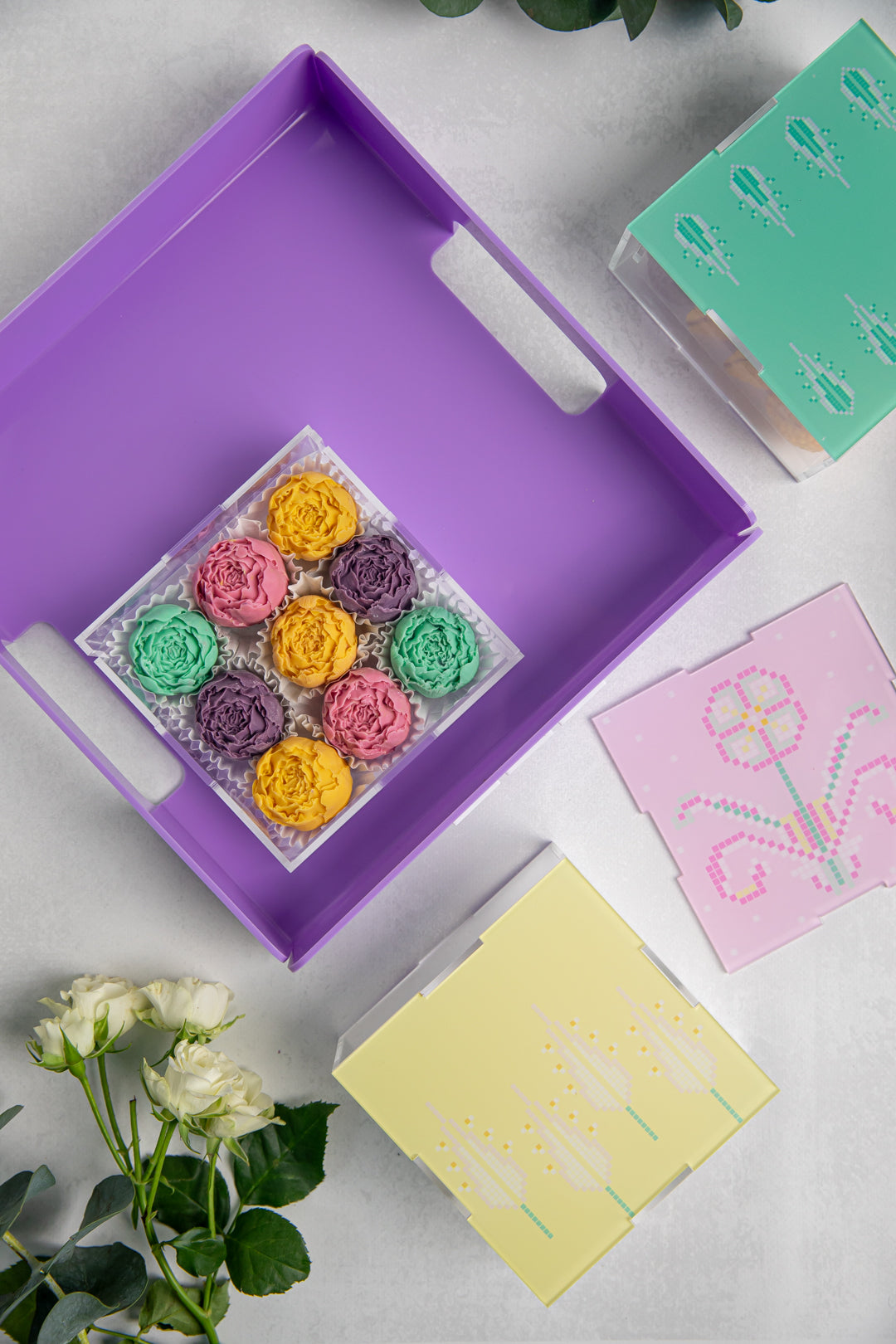 Colorful Assorted Chocolate Flowers