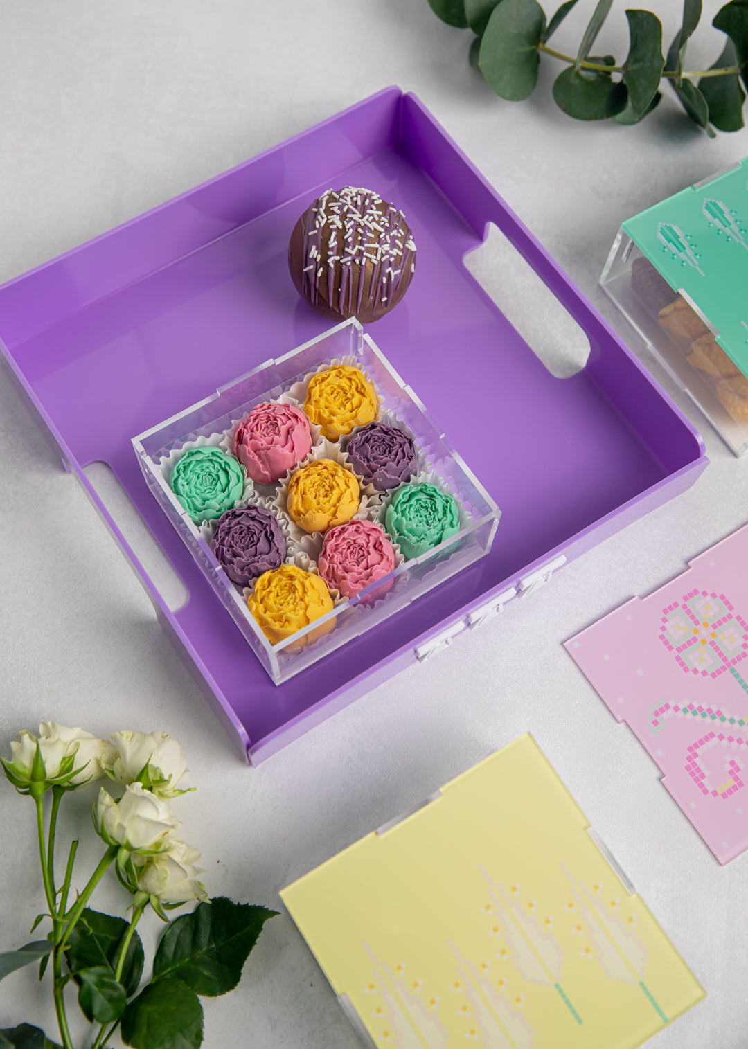 Colorful Assorted Chocolate Flowers